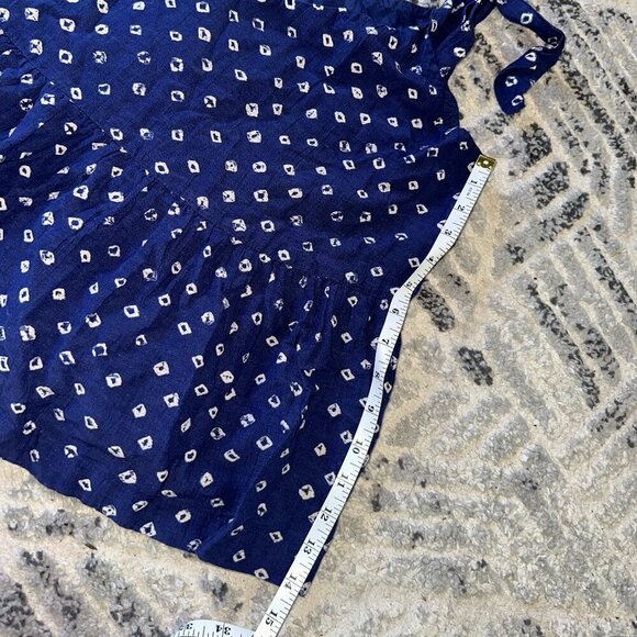 Y2k Blue Peplum Polka Dot Tank Top Gap Women's Large - Picture 5 of 7